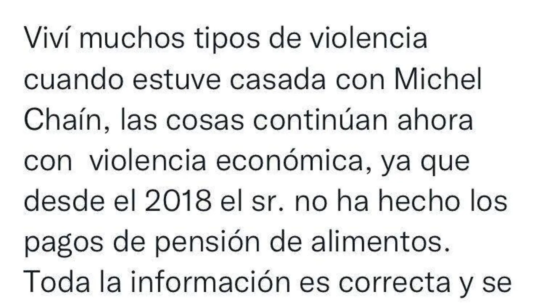 Michel Chaín es exhibido por no pagar pensión alimenticia por su expareja